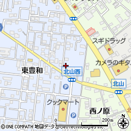 愛知県豊橋市弥生町東豊和59周辺の地図