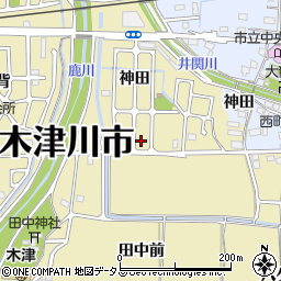 京都府木津川市木津神田6-52周辺の地図