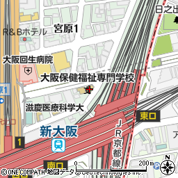 大阪保健福祉専門学校周辺の地図