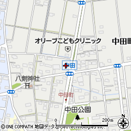 天竜そば こたけ庵 中田町店周辺の地図