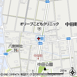 炭焼きレストランさわやか浜松中田店周辺の地図