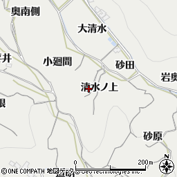 愛知県南知多町（知多郡）内海（清水ノ上）周辺の地図