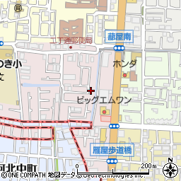 大阪府四條畷市二丁通町3-3周辺の地図