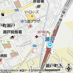 西日本電信電話岡山瀬戸電話交換所周辺の地図
