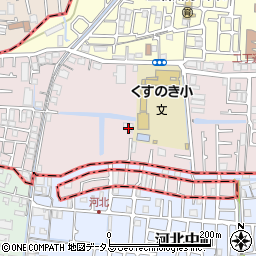 大阪府四條畷市二丁通町32周辺の地図