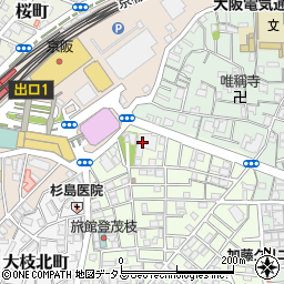 大阪府守口市大枝東町2周辺の地図