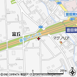 静岡県磐田市富丘630周辺の地図