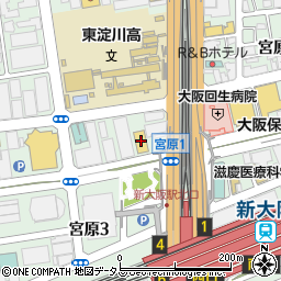 ローソン新大阪センタービル店周辺の地図