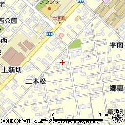 愛知県豊橋市草間町二本松96周辺の地図