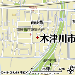 京都府木津川市木津南後背185-9周辺の地図