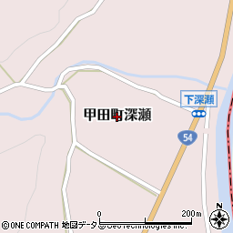 広島県安芸高田市甲田町深瀬周辺の地図