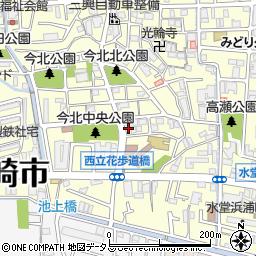 兵庫県尼崎市西立花町3丁目13-10周辺の地図