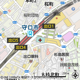 ホテル アゴーラ 大阪守口 中国料理 麗花周辺の地図