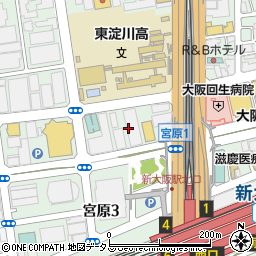 三井住友銀行新大阪支店 ＡＴＭ周辺の地図