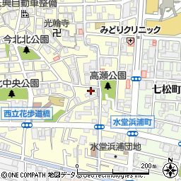 兵庫県尼崎市西立花町3丁目11-25周辺の地図