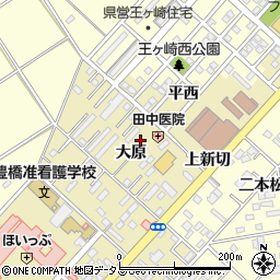 愛知県豊橋市中野町大原10周辺の地図