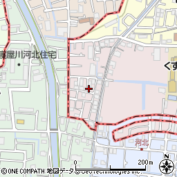 大阪府四條畷市二丁通町25-6周辺の地図