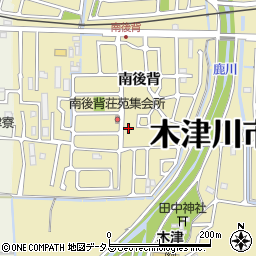 京都府木津川市木津南後背187周辺の地図