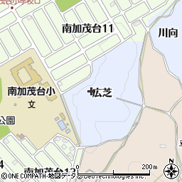 京都府木津川市加茂町尻枝（広芝）周辺の地図