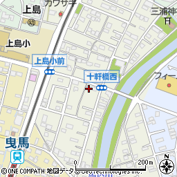 静岡県浜松市中央区十軒町140周辺の地図