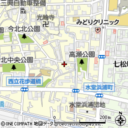 兵庫県尼崎市西立花町3丁目11-23周辺の地図