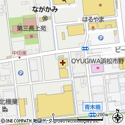 ＯＡナガシマ　浜松本店周辺の地図