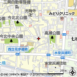 兵庫県尼崎市西立花町3丁目11-20周辺の地図