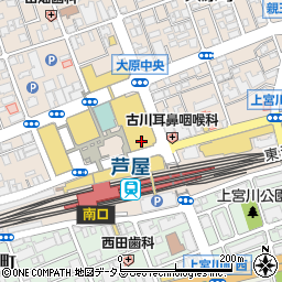 阪急ベーカリー　芦屋店周辺の地図