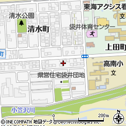 静岡県袋井市青木町2周辺の地図