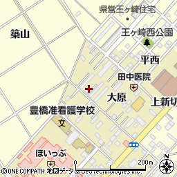 愛知県豊橋市中野町大原30周辺の地図