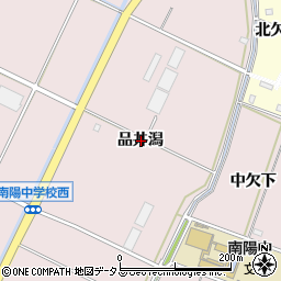 愛知県豊橋市神野新田町品井潟周辺の地図