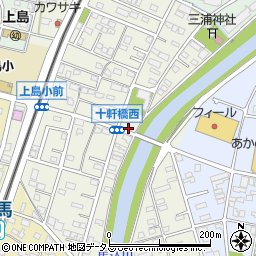 静岡県浜松市中央区十軒町385周辺の地図
