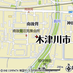 京都府木津川市木津南後背185-6周辺の地図