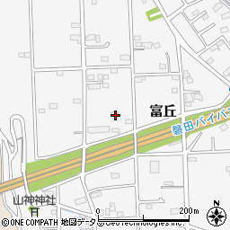静岡県磐田市富丘284-3周辺の地図
