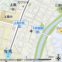 静岡県浜松市中央区十軒町91周辺の地図