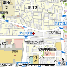 ホワイト急便　アミング・潮江店周辺の地図