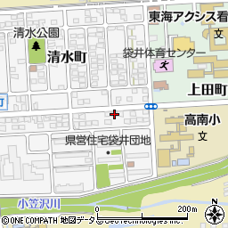 静岡県袋井市青木町2-7周辺の地図
