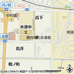 京都府木津川市相楽丸塚周辺の地図