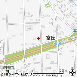 静岡県磐田市富丘284-6周辺の地図