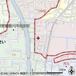 大阪府四條畷市二丁通町25-19周辺の地図