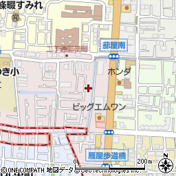 大阪府四條畷市二丁通町3周辺の地図