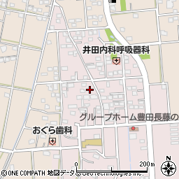 静岡県磐田市上新屋588周辺の地図