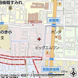 大阪府四條畷市二丁通町4周辺の地図