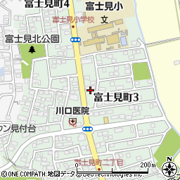 静岡県磐田市富士見町3丁目周辺の地図