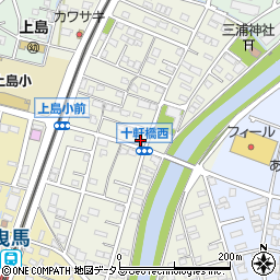 静岡県浜松市中央区十軒町384周辺の地図