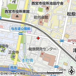 兵庫県西宮市染殿町5-5周辺の地図