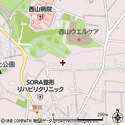 静岡県浜松市中央区西山町394周辺の地図