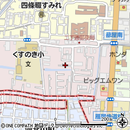 大阪府四條畷市二丁通町14周辺の地図