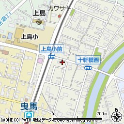 静岡県浜松市中央区十軒町174周辺の地図