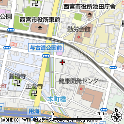 兵庫県西宮市染殿町3-5周辺の地図